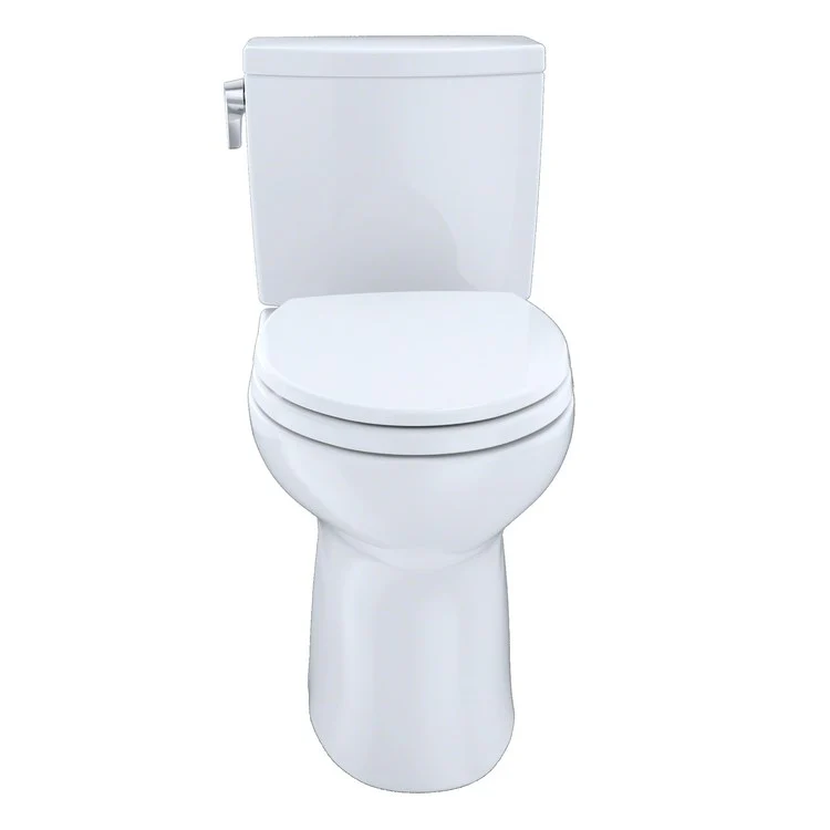 Toilet Drake II 2 Pieces Universal Height Cotton Elongated ADA 30 Inch 1.0 Gallons per Flush Right Hand Chrome Less Seat - Frankwebs