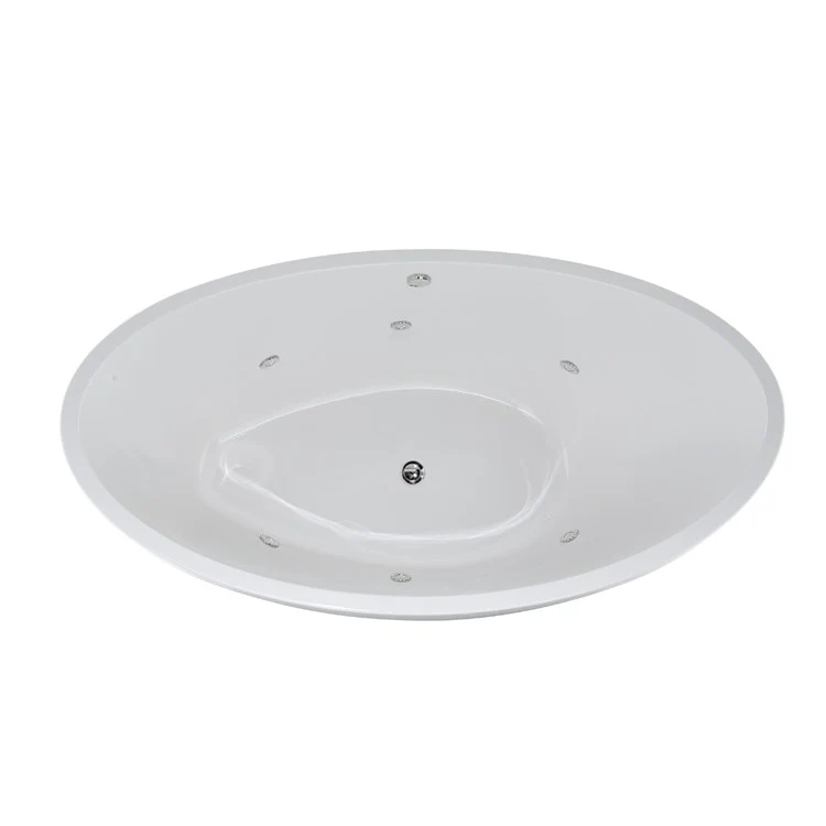 Whirlpool Tub Designer Collection Carli 66 x 36 x 27 Inch Drop-In Center Drain White Oval - Frankwebs