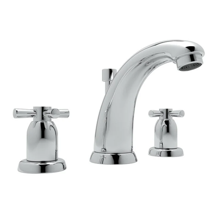 Lavatory Faucet Holborn 2 Cross English Gold 1.2 Gallons per Minute Fixed High Neck Spout - Frankwebs