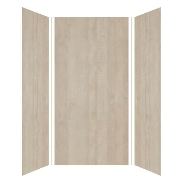 Shower Wall Expressions Single Panel Bleached Oak 48 x 96 Inch for Tub and Shower - Frankwebs
