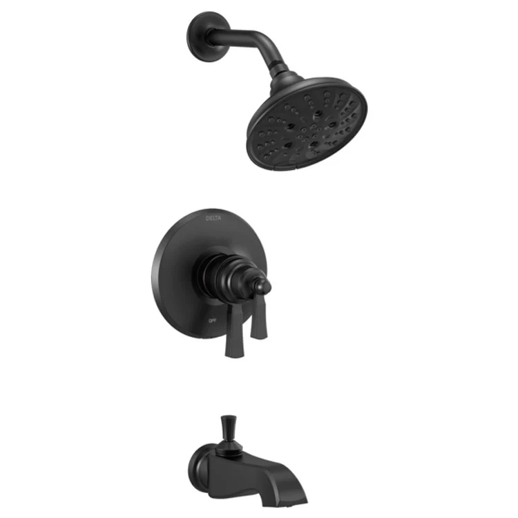 Tub and Shower Trim Dorval Monitor 17 TempAssure 1 Lever Matte Black ADA 1.75 Gallons per Minute - Frankwebs