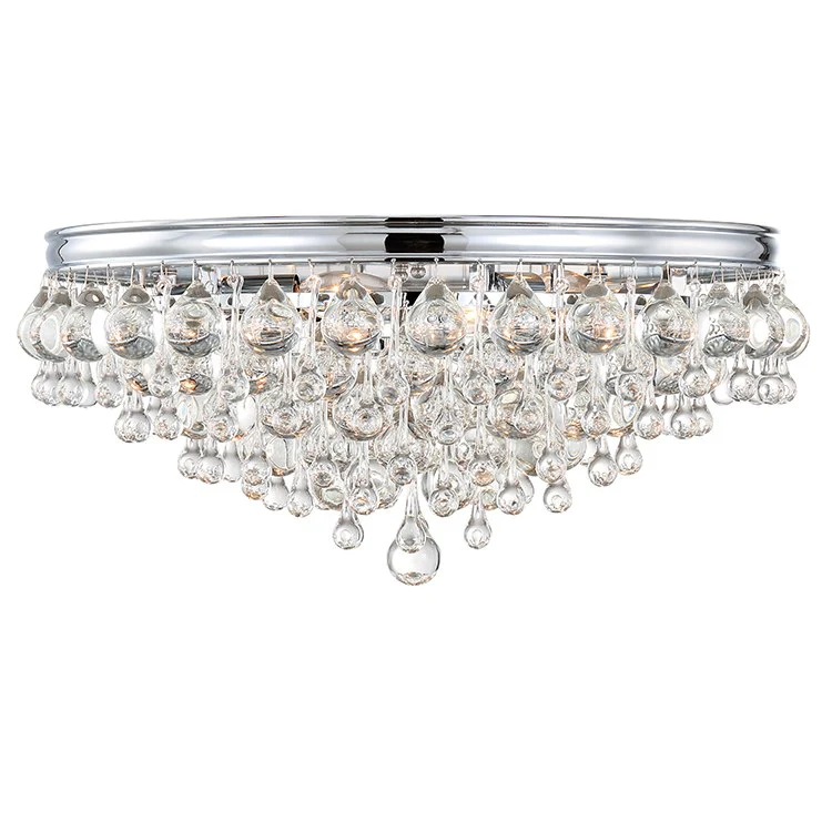 Calypso Six-Light Teardrop Flush Mount Ceiling Fixture - Frankwebs