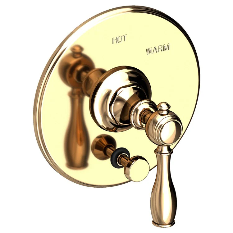 Victoria Pressure Balance Tub/Shower Valve Trim Only with Lever Handle - French Gold PVD - Frankwebs