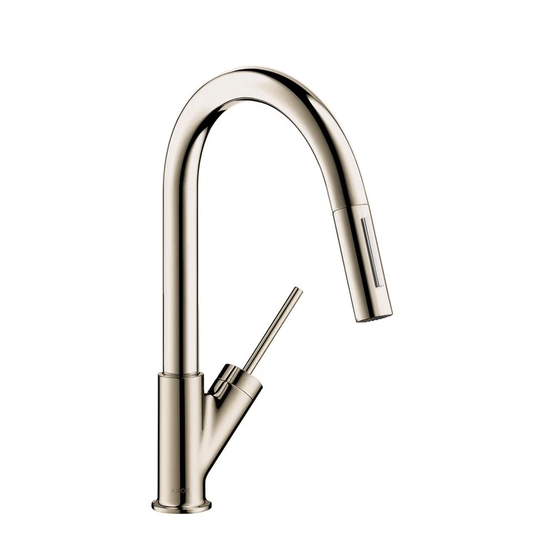 Prep Faucet Starck 1 Joystick ADA Polished Nickel 2 Function Pull Down 150 DEG Swivel 1 Hole - Frankwebs