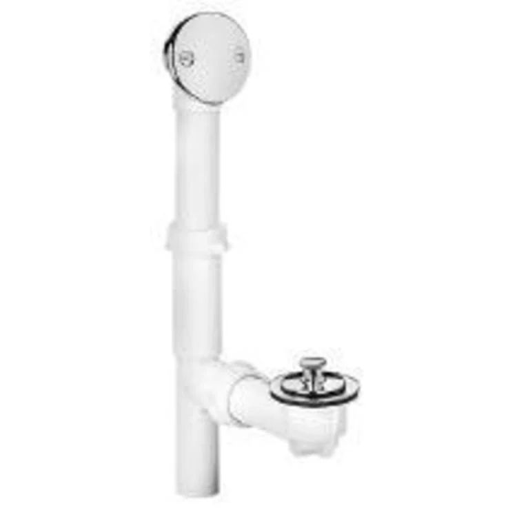 Waste and Overflow Assembly Push eN Lift/Adjustable Chrome Plated 1-1/2 Inch ABS - Frankwebs