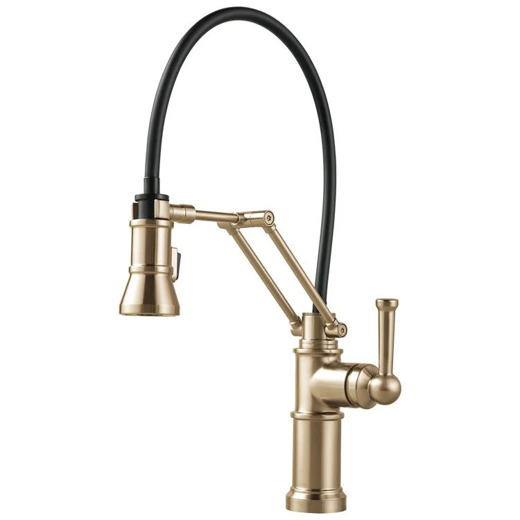 Kitchen Faucet Artesso with Semi-Flexible Hose 1 Lever ADA Matte Black Pull Down 2 Function Handspray 1.8 Gallons per Minute - Frankwebs