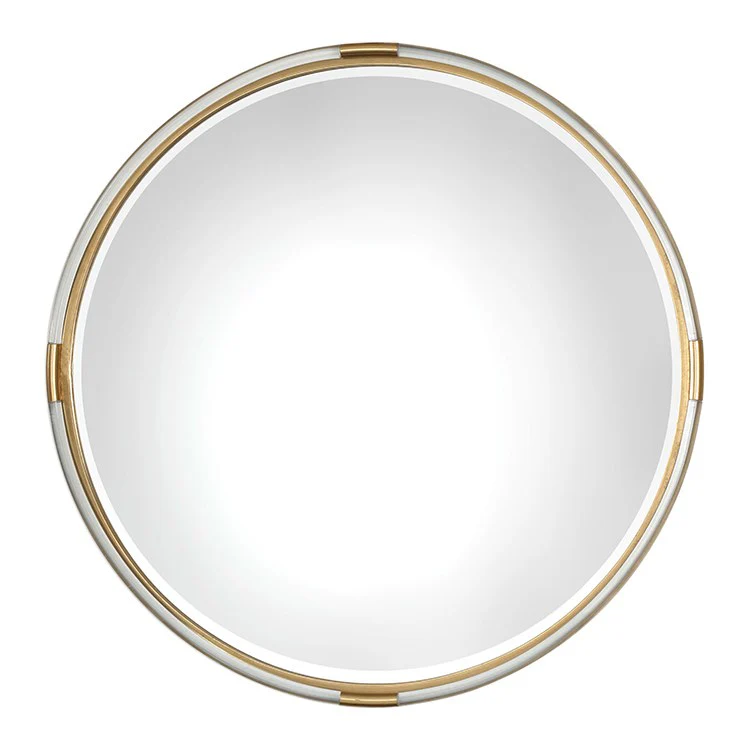 Mackai Round Gold Wall Mirror - Frankwebs