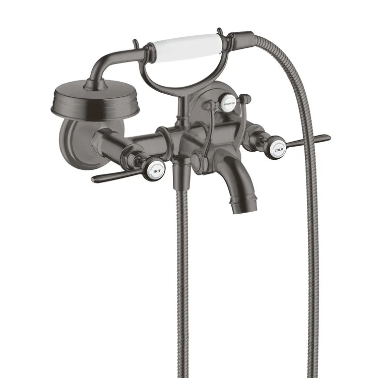 Montreux Two Handle Wall-Mount Tub Filler with Handshower - Frankwebs