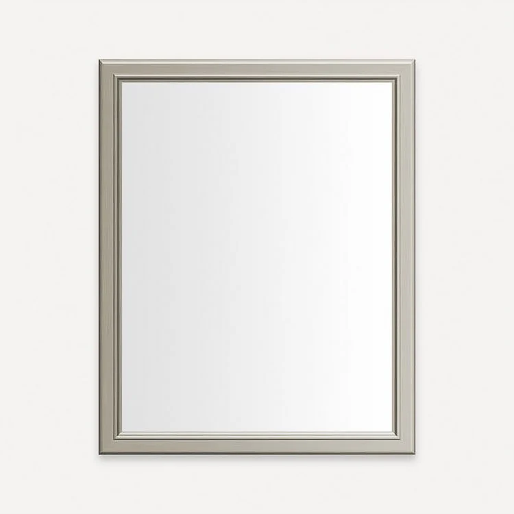 Medicine Cabinet Main Line 24W x 30H Inch 1 Doors Framed Mirror Polished Nickel Flat Top Bryn Mawr Frame Slow Close Hinges 4 Inch - Frankwebs