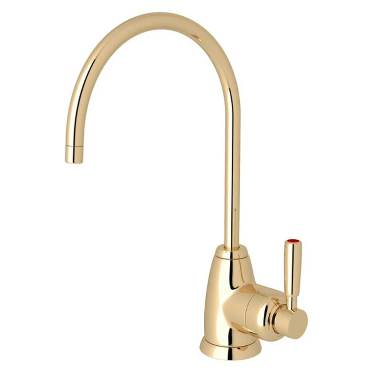 Hot Water Dispenser Holborn 1 Lever C-Spout English Gold 6-1/2 Inch 0.5 Gallon per Minute - Frankwebs
