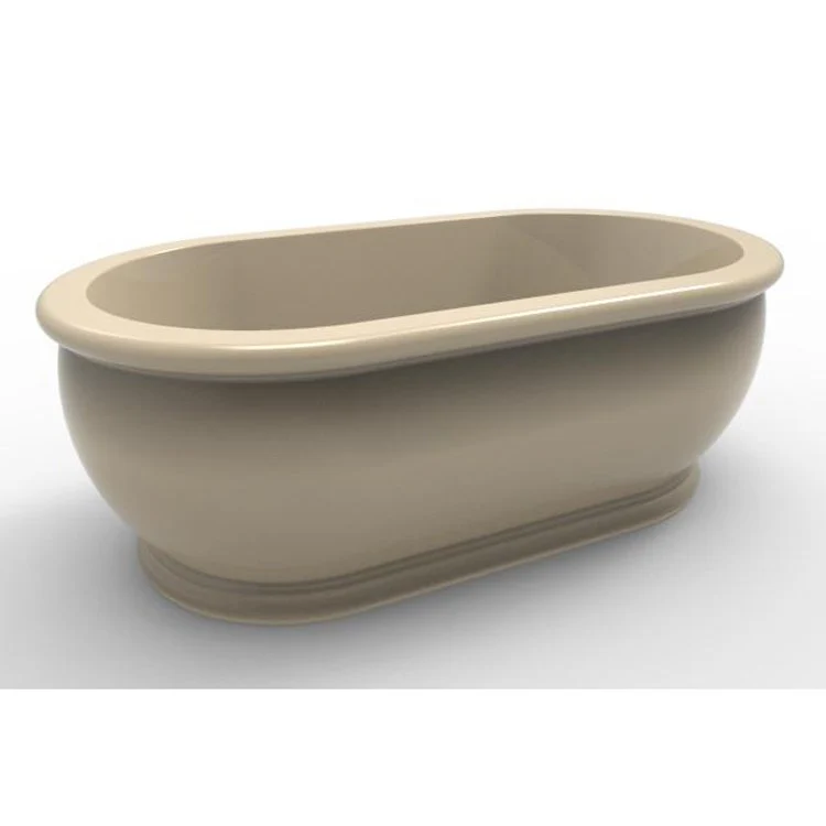 Air Tub Designer Collection Domingo Freestanding Biscuit Oval Acrylic 70 x 36 x 24 Inch - Frankwebs