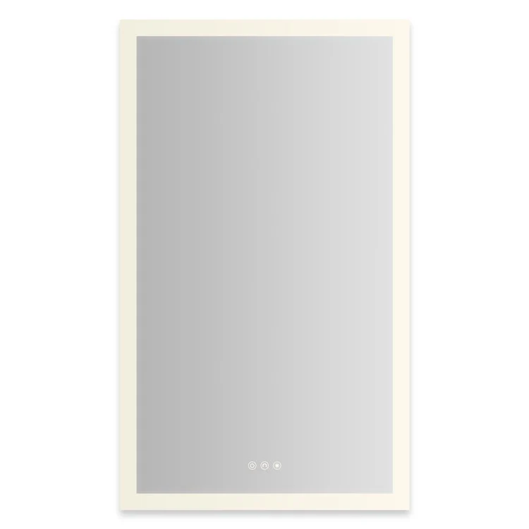 Medicine Cabinet AIO 24 x 40 Inch with Perimeter Lighting 1 Doors Triple Mirror Left Hinge - Frankwebs