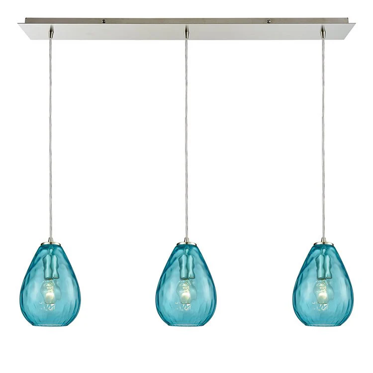 Lagoon Three-Light Linear Pendant - Frankwebs