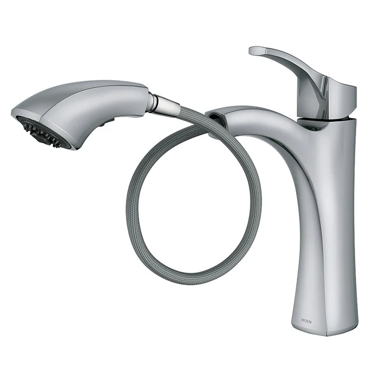 Voss Single Handle High Arc Pull Out Kitchen Faucet - Frankwebs