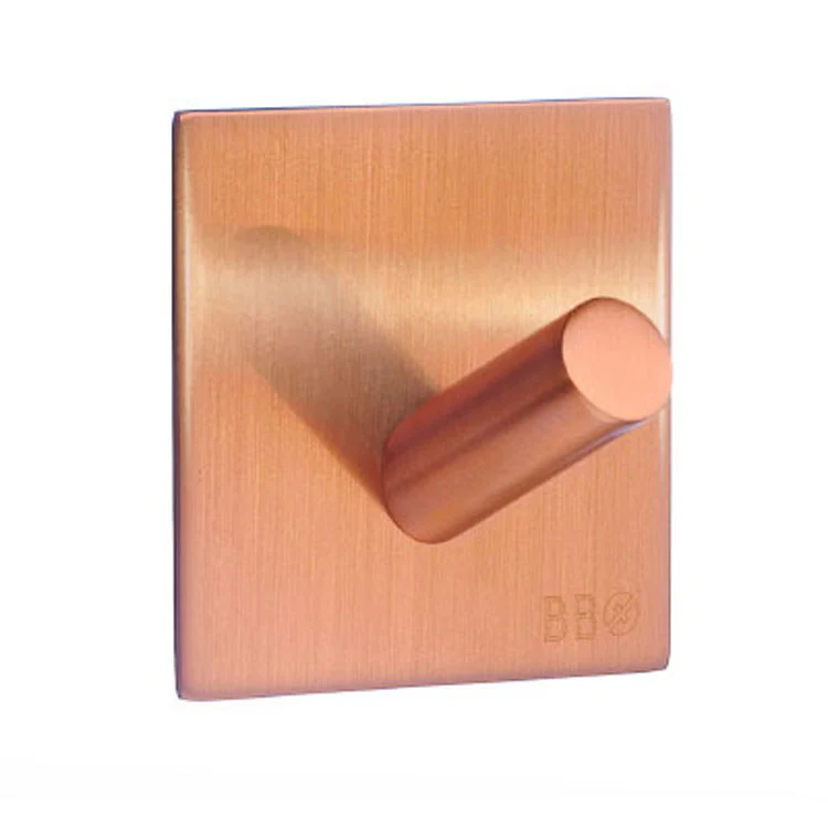 Hook Single Brushed Copper 1-3/4 x 1-1/4 x 1-3/4 Inch 1-1/4 Inch Wall Mount Stainless Steel - Frankwebs
