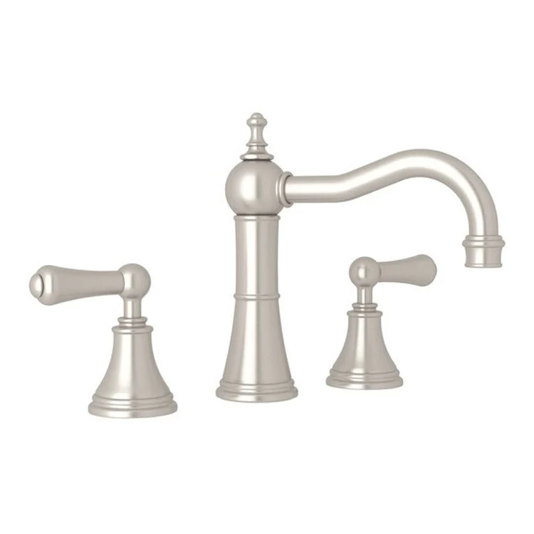 Lavatory Faucet Georgian Era 2 Lever Satin Nickel 1.2 Gallons per Minute Swivel Column Spout - Frankwebs