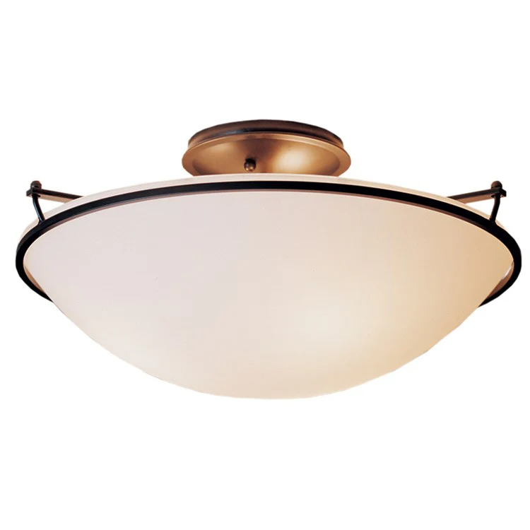 Plain Three-Light Large Semi-Flush Mount Ceiling Lighting Fixture - Frankwebs