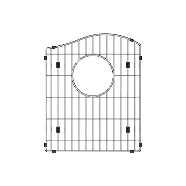 Sink Grid Bottom Grid 12 x 15 Inch Stainless Steel for Fits Bowl Size 15-3/16x17-7/8 Inch Bowls with Rear Center Drain Opening Wavy Top Higher on Right Side - Frankwebs