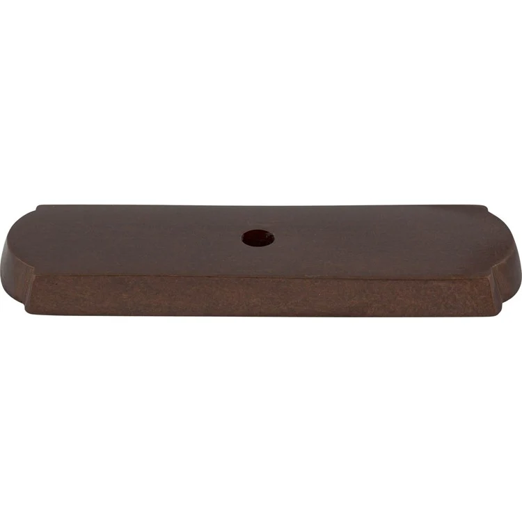 Knob Backplate Aspen Rectangle Mahogany Bronze 2-1/2 Inch 1 Hole Bronze - Frankwebs