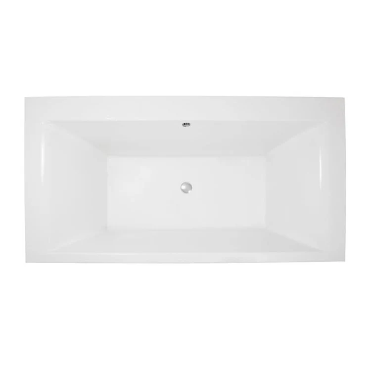 Combination Tub Designer Collection Stella 70 x 36 x 19 Inch Drop-In Center Drain Bone Rectangle - Frankwebs