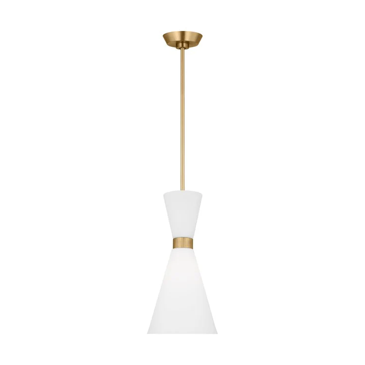 Pendant Belcarra Small 1 Lamp Satin Brass - Frankwebs