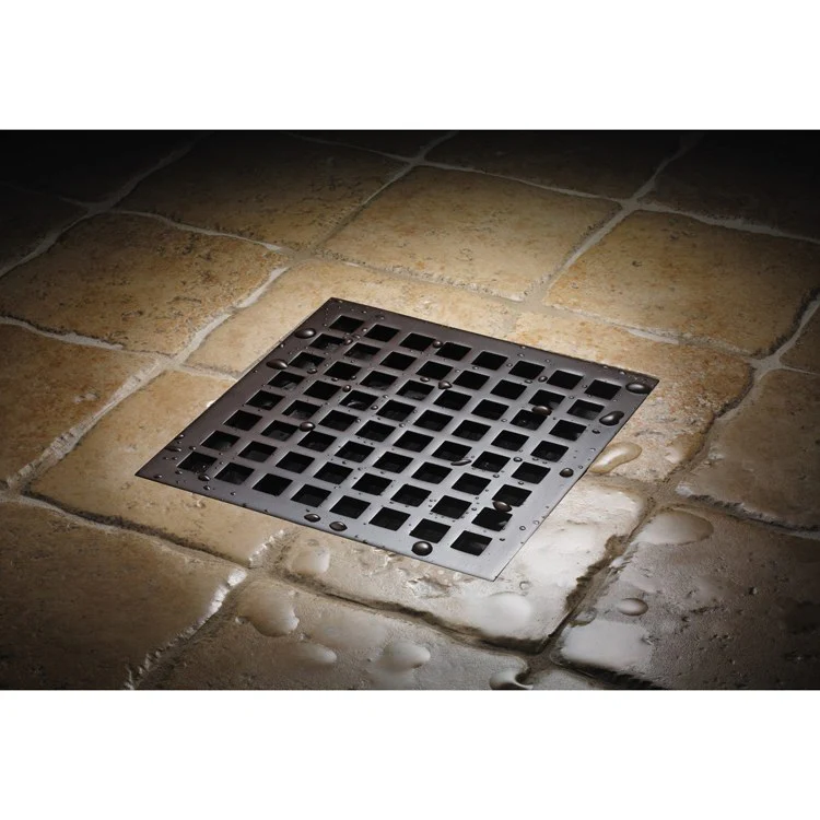 Drain Grid StyleDrain Mission Trim Only Square 5-1/4 Inch Polished Chrome Brass for 9177 9177-BFA 9177/BFP 9178 or 9178-UG-2 5-1/4 Inch - Frankwebs