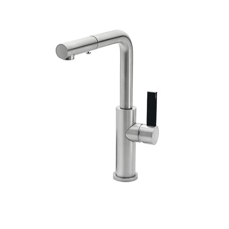 Kitchen Faucet Corsano 1 BFB Series Lever ADA Ultra Stainless Steel Pull-Out Straight Spout Height 12-1/16 Inch 1.8 Gallons per Minute - Frankwebs