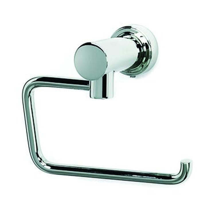 Toilet Paper Holder Infinity Bath Single Post Satin Nickel Brass 5-1/2 Inch 2-13/16 Inch Wall Mount - Frankwebs