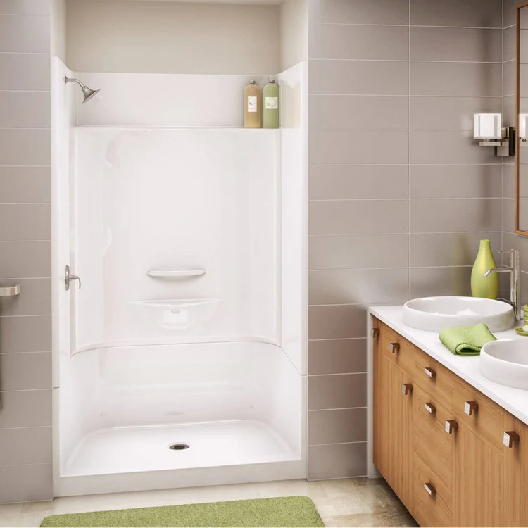 Shower Module 47-7/8 x 33-5/8 x 80-1/8 Inch AcrylX White 4 Pieces Less Seat - Frankwebs