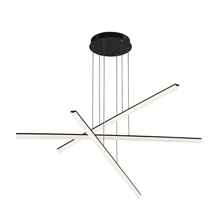 Stack Single-Light Three-Stem LED Linear Pendant 3000K - Frankwebs