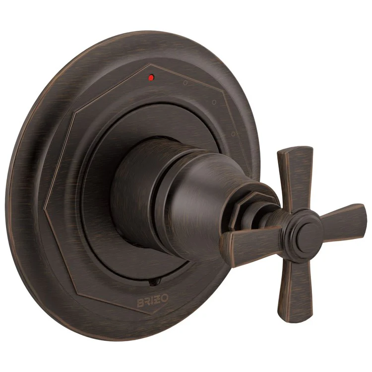 Pressure Balance Valve Trim Rook 1 Cross Brilliance Luxe Nickel ADA - Frankwebs