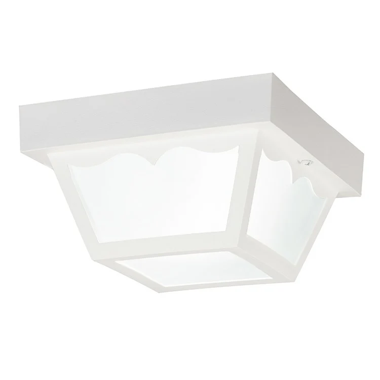 Single-Light Outdoor Flush Mount Ceiling Fixture - Frankwebs