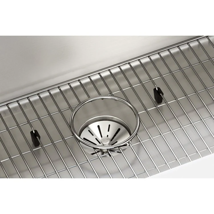 Kitchen Sink Lustertone Iconix 32.5 x 19.5 Inch Single Bowl Kit with Perfect Drain Luminous Satin Undermount - Frankwebs