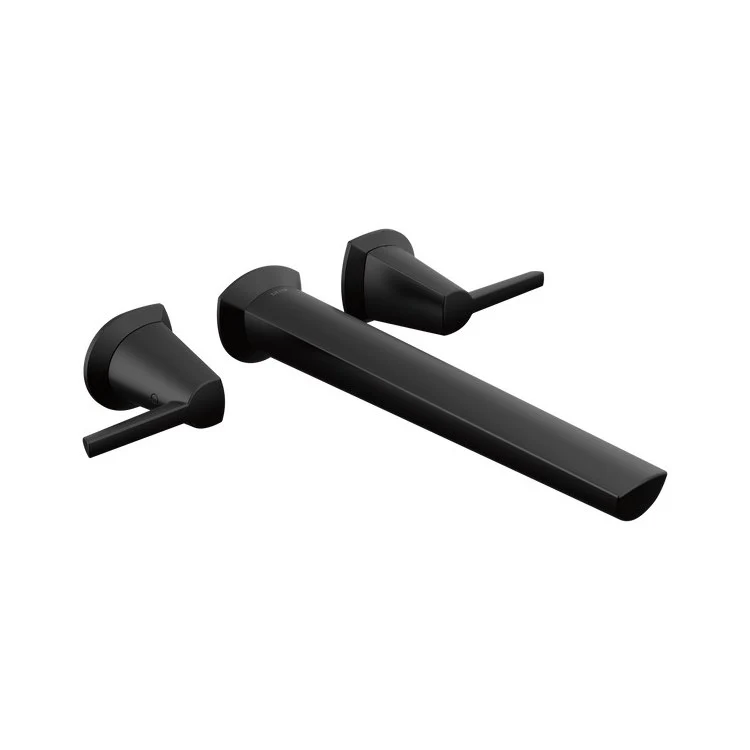 Tub Filler Galeon Wall Mount ADA Rigid Matte Black 2-5/8 Inch - Frankwebs