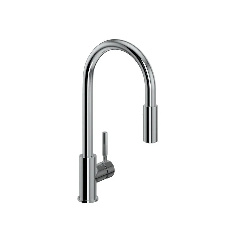 Kitchen Faucet Lux Side Handle Pull Down 1 Metal Lever Satin Nickel 8-1/2 Inch 1.8 Gallons per Minute - Frankwebs