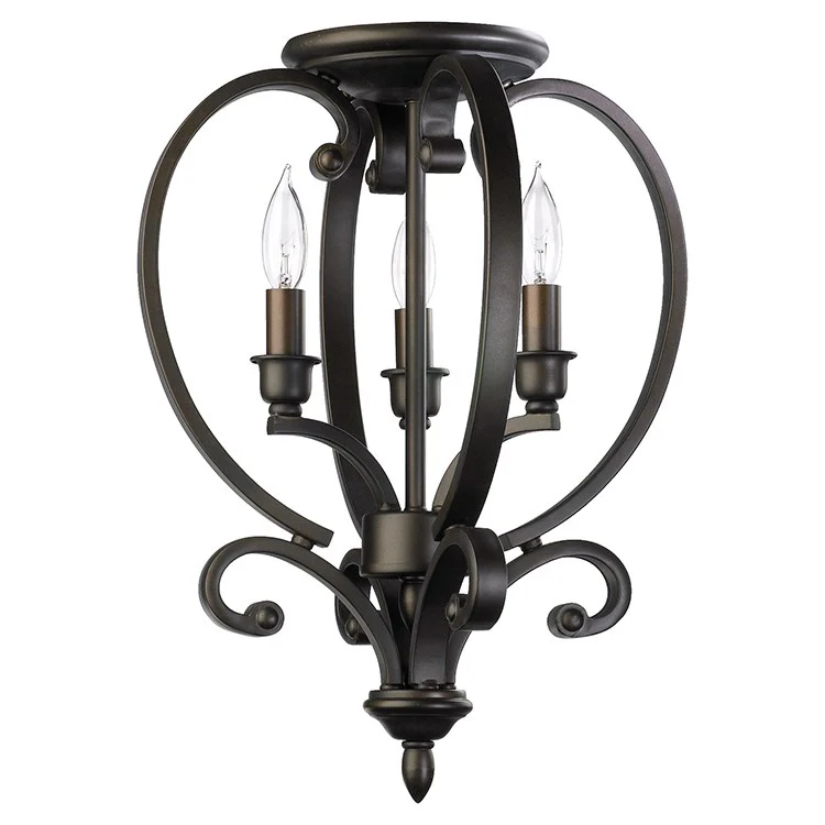Bryant Three-Light Convertible Flush Mount Ceiling Fixture/Foyer Pendant - Frankwebs