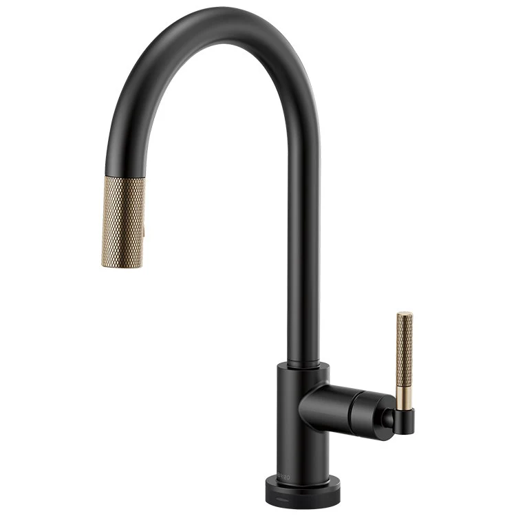 Litze Single Handle SmartTouch Pull Down Faucet with High-Arc Spout/Knurled Handle - Frankwebs