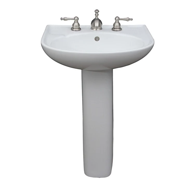 Pedestal Lavatory Cynthia 570 Widespread White Round - Frankwebs