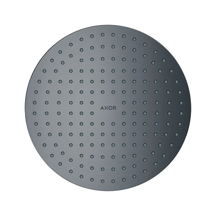 Showerhead ShowerSolutions 2 Function Green Diverter Brushed Black Chrome 9-7/8 Inch 1.75 Gallons per Minute PowderRain Intense PowderRain - Frankwebs