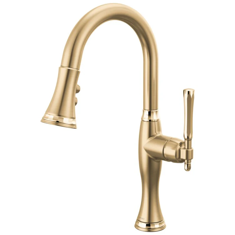 Prep Faucet Tulham 1 Lever ADA Brilliance Luxe Steel Pull Down 2 Function Wand Aerated Stream/Spray 360 Degree Swivel - Frankwebs