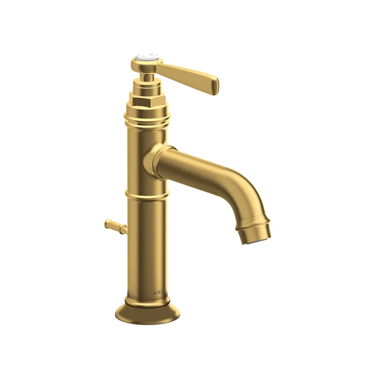 Lavatory Faucet Montreux 1 Lever ADA Brushed Gold Optic 1.2 Gallons per Minute Rigid Pop-Up 1 Hole 3-7/8 Inch - Frankwebs