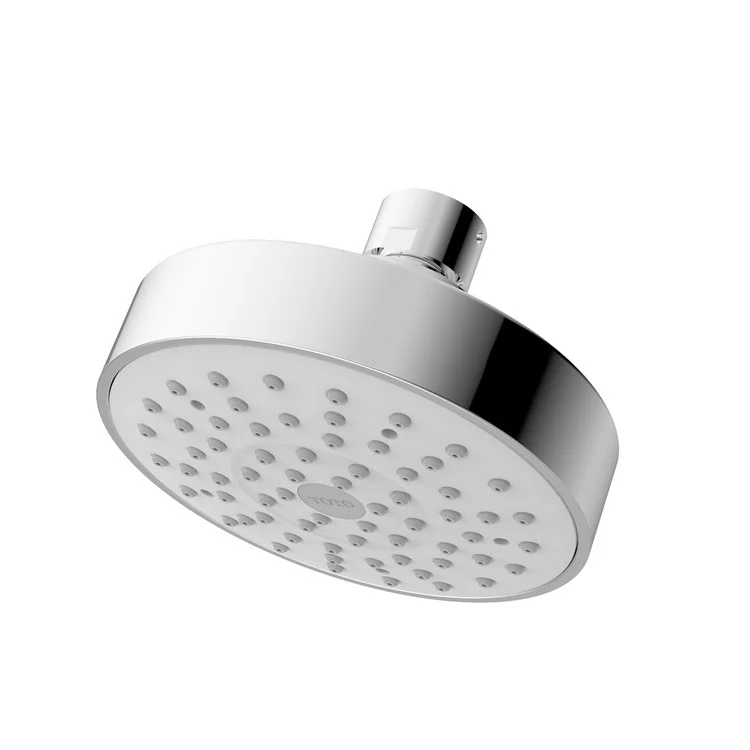 Showerhead L 1 Function Modern Round Polished Chrome 4 Inch 1.75 Gallons per Minute WaterSense Rubber Nozzles - Frankwebs