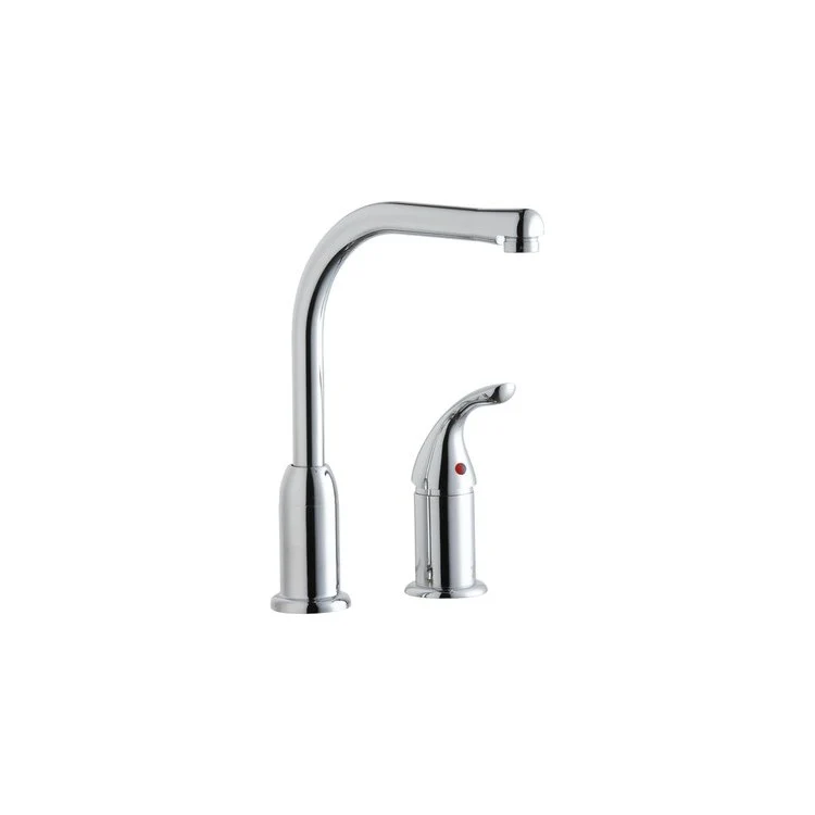 Kitchen Faucet Everyday Deck Mount 1 Remote Lever ADA Chrome Standard 2 Hole Spout Height 11-1/2 Inch - Frankwebs