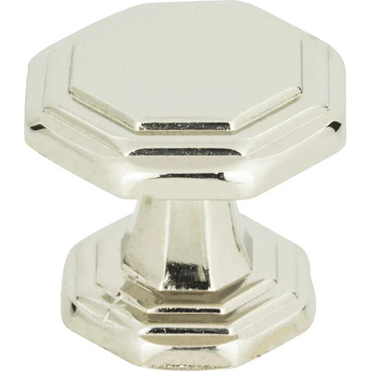 Knob Atlas Dickinson Octagon Polished Chrome Zinc Alloy 1-1/4 Inch - Frankwebs