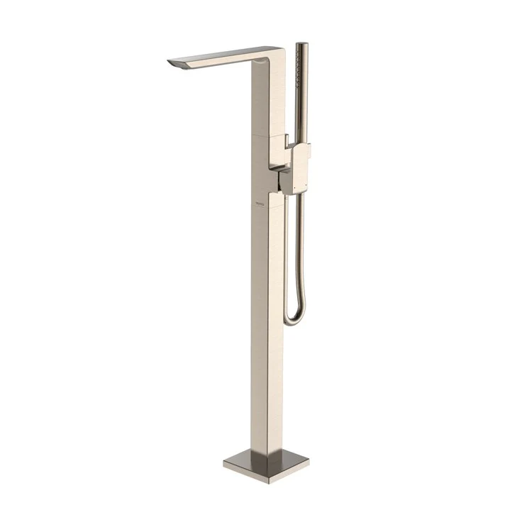 Tub Filler Trim GR Freestanding with Handshower 1 Lever Brushed Nickel - Frankwebs