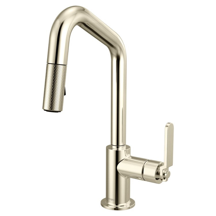 Prep Faucet Litze 1 Industrial Handle ADA Polished Chrome Pull Down Dual Function Angle 360 DEG Swivel 1.8 Gallons per Minute - Frankwebs