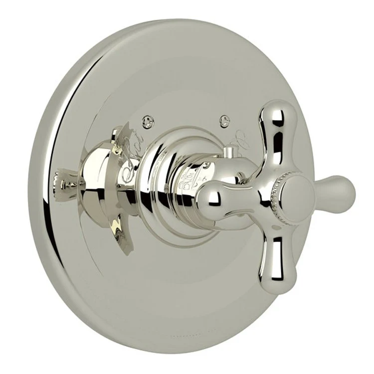Thermostatic Trim Verona Less Volume Control 1 Cross Polished Nickel 12.0 Gallons per Minute Brass - Frankwebs