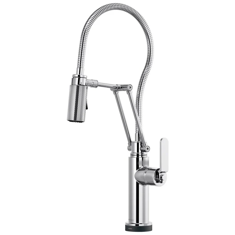 Kitchen Faucet Litze SmartTouch Technology with Finished Semi-Flexible Hose 1 Flat Lever ADA Chrome 1.8 Gallons per Minute - Frankwebs