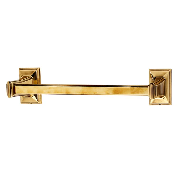 Towel Bar Geometric Bath 12 Inch Polished Antique Brass 3-1/4 Inch - Frankwebs