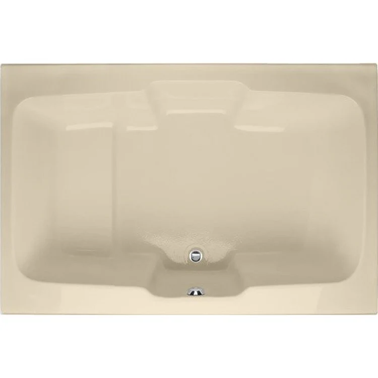 Soaking Tub Designer Collection Victoria 73 x 48 Inch Drop-In Tub Only Side Center Bone Acrylic - Frankwebs